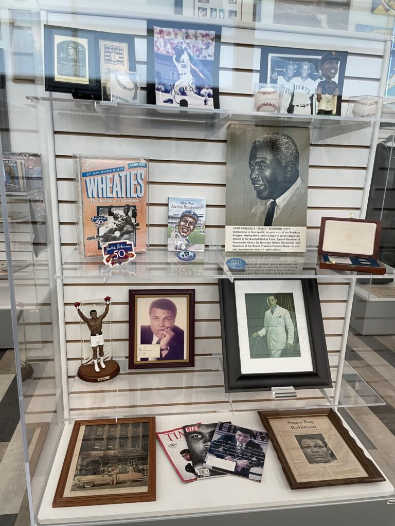 Photos and artifacts on display